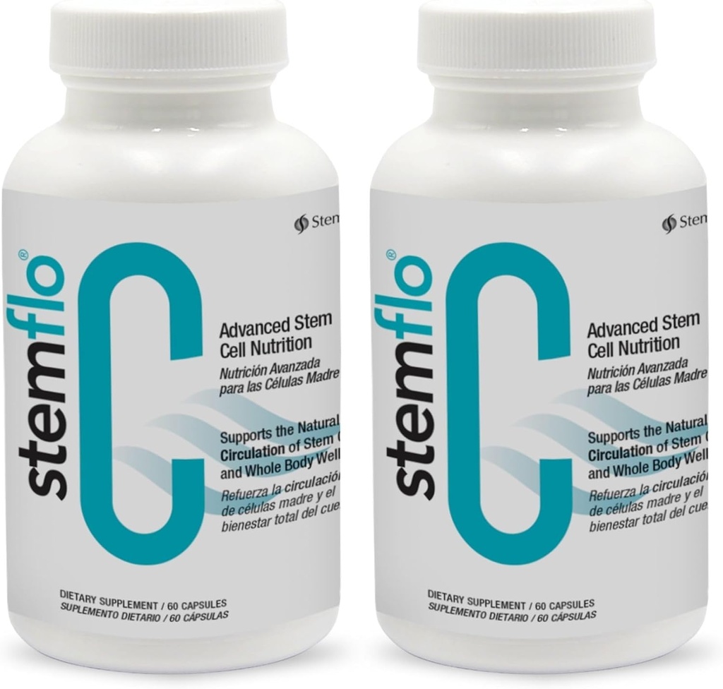 Revitaliser dit system med StemFlo ® Advanced Formel 2 Pack - Trans- Resveratrol, Curcumin, og Super Antioxidanter til sundhed, lang levetid, og Vitality