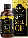 MAJU Black Seed Oil - 3 gange Thymoquinone, Cold- Presset, 100% Tyrkisk Black Cumin Seed Oil, Flydende Pure Blackseed Oil, Glasflaske, 8 oz