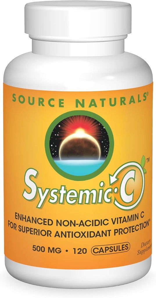 Source Naturals Systemisk C, 500 mg - 120 kapsler