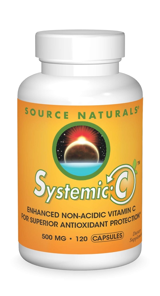 Source Naturals Systemisk C, 500 mg - 120 kapsler