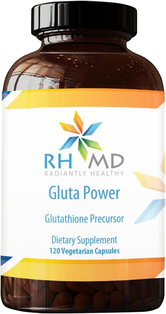 RHMD Gluta Power Glutathione Precursor- diæt Supplement 120 Vegetariske kapsler