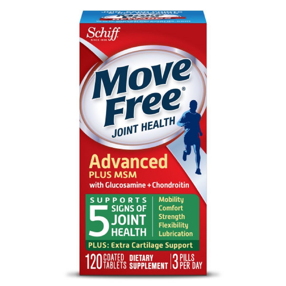 Flyt Free Advanced Plus MSM, 120 tabletter - Fælles sundhedstillæg med Glucosamin og Chondroitin (pakning med 4)