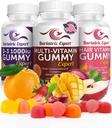Bariatric Multivitamin 3 Pack, Multivitamin Gummy 90 Chews. - D3 Gummies 90 Chew - Hair Vitamin Gummy 60 Chews.