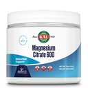 KAL Magnesium Citrate 600 mg ActivMix Instant Powder, Magnesium supplement til sund muskelfunktion, afslapning, nerve og cirkulation Support, Vegan, Non- GMO, Gluten Free, Ca. 60 Serv, 7,9oz