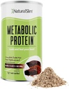 NaturalSlim Metabolic Whey Protein Powder Chocolate - Low Carb, Meal Erstatning Shake w / Vitaminer, Minerals & Amino Acid L- Glutamin- 124; Great Smag og meget påfyldning Protein Shake, 10 Servere, 17.6oz