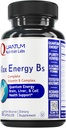 Quantum Nutrition Labs Max Energy Bs - Vitamin B Complex, Metyleret B Complex Vitamin med vitamin B1, B6, B12, Thiamin, Folate og Biotin - 60 Vegetariske kapsler