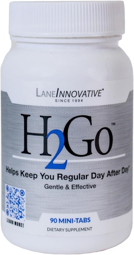 Lane Labs - H2Go, Hjælper Relieve Forstoppelse og uregelmæssig, blid og effektiv, Natural Mineral Supplement, Understøtter Colon og fordøjelsessygdomme, Ingen Kunstig Irritation (90 Mini- faner)