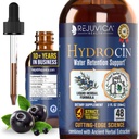Hydrocin - Avanceret vandretention supplement - Flydende levering til bedre absorption - Mælkebøtte, Uva Ursi, Juniper Berry, Selleri frø, grøn te & mere!