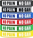 No Pain Ingen Gain armbånd Motiverende Bulk Inspirativ Silicone Fitness armbånd Stretch Unisex Sport armbånd til Teens Mænd Kvinder