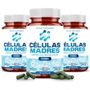 Stem Cell Kosttilskud 500mg (180 Cap) Natural Anti- Aging & Longevity Support med Spirulina & Chlorella, Boost Cellular Fornyelse, Gendanne ungdommelig energi, Reducere fælles ømhed - Celulas Madre
