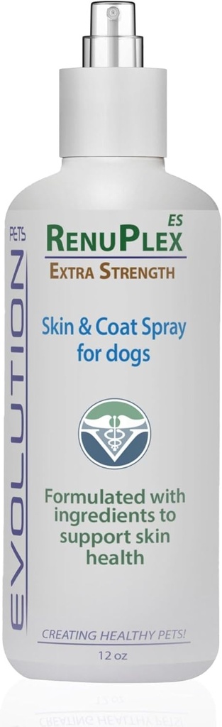 Ekstra styrke Hund Skin & Coat Spray - understøtter lindring fra klø, Hotspots, og Irriterede hudproblemer hos hunde