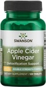 Swanson Double- Strength Apple Cider Vinagra 200 Milligrams 120 Tabs