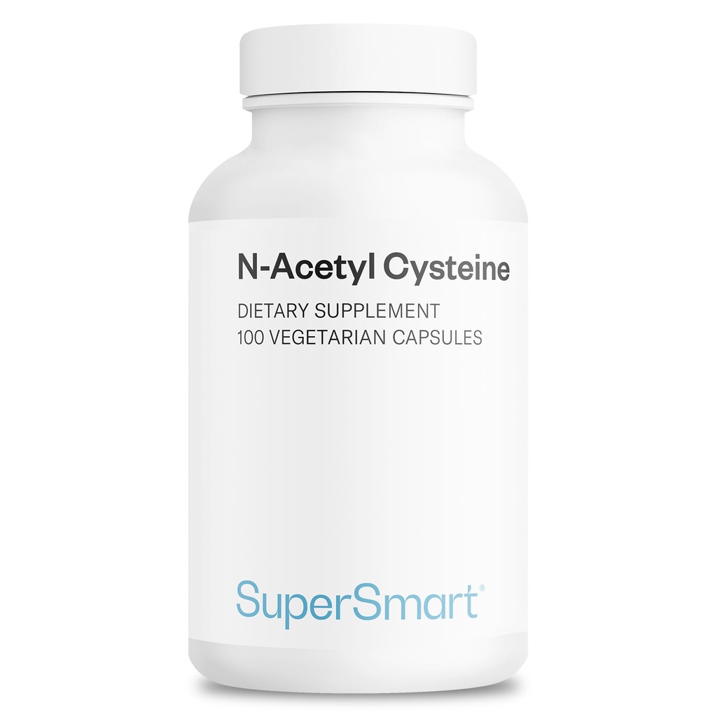 Supersmart N- Acetyl Cysteine 1800mg per dag (høj absorption) - NAC supplement - høj potens Antioxidanter Aminosyrer - Glutathione Precursors