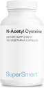 Supersmart N- Acetyl Cysteine 1800mg per dag (høj absorption) - NAC supplement - høj potens Antioxidanter Aminosyrer - Glutathione Precursors