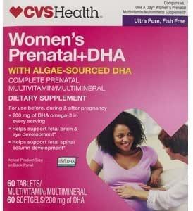 CVS DHA Prenatal Multivitamin 2 Trin Programtabletter - 60 dage