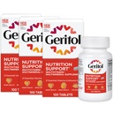 Geritol Multivitamin Supplement, Contains B-Vitamins, Antioxidants, Vitamins C, E & D and Iron, 27 Essential Vitamins and Minerals, Gluten-Free, Non-GMO, No Artificial Sweeteners, 100 Tablets, 3 Pack