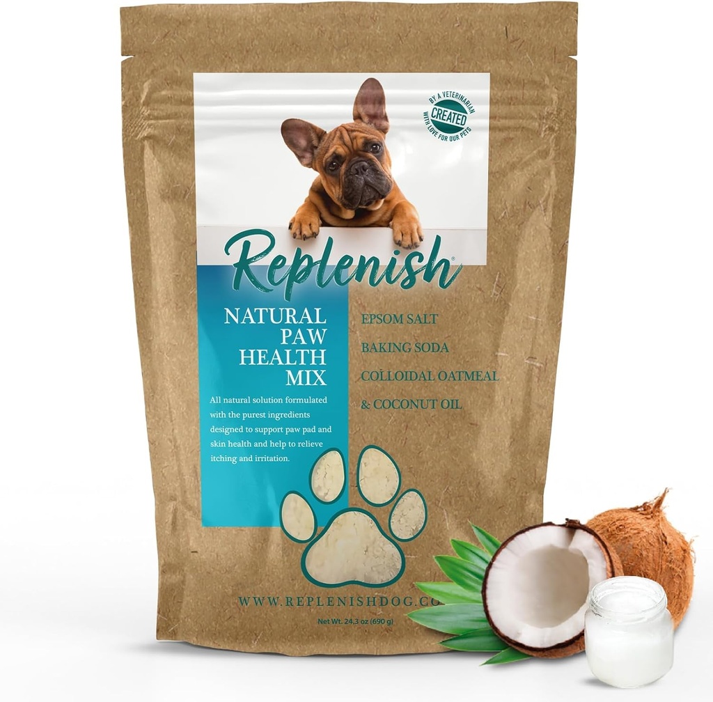 Hund Paw Healing Solution - Alle naturlige Epsom Salt til hunde Paws - Medicin Paw Soaking Solution & Fugt til tørre krakkede Paws - Epsom Salt Behandling - Spa Paw Beskyttelse for hunde