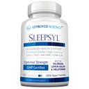 Godkendte Science Sleepsyl - Sleep Supplement - Valerian Root, Lemon Balm, Melatonin, Kamille, L- Ornithin - Vegan, 60 kapsler