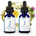 PranaPets Adrenal Immunity Regument Mea124; Adrenal Balance for hunde med Cushings & Immunity Blend Supplement for hunde & katte
