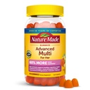 Nature Made Advanced Womens Gummy Multivitaminer med Magnesium Citrate, Calcium, B Vitamin, Multivitamin Gummies til kvinder, 90 Multi Vitamin Gummies, 30 dages forsyning