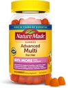 Nature Made Advanced Womens Gummy Multivitaminer med Magnesium Citrate, Calcium, B Vitamin, Multivitamin Gummies til kvinder, 90 Multi Vitamin Gummies, 30 dages levering