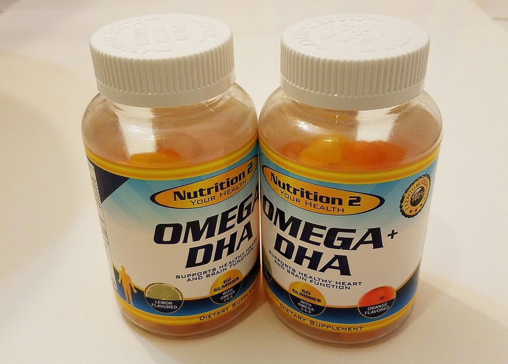 Omega Plus DHA essentielle fedtsyrer - Pure Omega 3 Fedtsyrer - Chia Oil + DHA - Gummies - Teen, Mænd, Kvinder EFA Og DHA kosttilskud