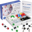 Gamle Nobby Kemi Model Kit - 115 Piece Molecular Model Set omfatter Atoms, Obligationer, Instructional Guide - STEM Science Tool for Studerende, Organic Chemistry, Molecular Learning - Farverige Modeller