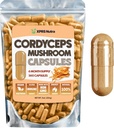 XPRS Nutra Cordyceps Mushroom Powder Capsules - 360 Greve (180 dages levering) - Vores Premium Cordyceps Mushroom Capsules indeholder reelle svampe (Cordyceps Sinensis) til støtte Stamina og ydeevne