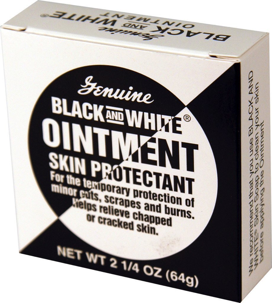 Sort og hvid salve 2,25 oz. Lindrende tropisk behandling