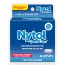 Nytol Quick Caps Nighttime Sleep Aid med Diphenhydramin HCI, Easy- to- Swallow Caplets til at falde Assleep Fast, 32 Greve