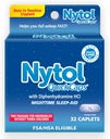 Nytol Quick Caps Nighttime Sleep Aid med Diphenhydramin HCI, Easy- to- Swallow Caplets til at falde Assleep Fast, 32 Greve