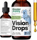 Forever Puppy Vision Kosttilskud til hunde - Eye Tincture w / Bilberry & Eyebright Herb - Alle racer og størrelser - Flydende hund kosttilskud til Vision Support & Eye Klarhed - Sukker & Alkohol- Gratis - 2 oz