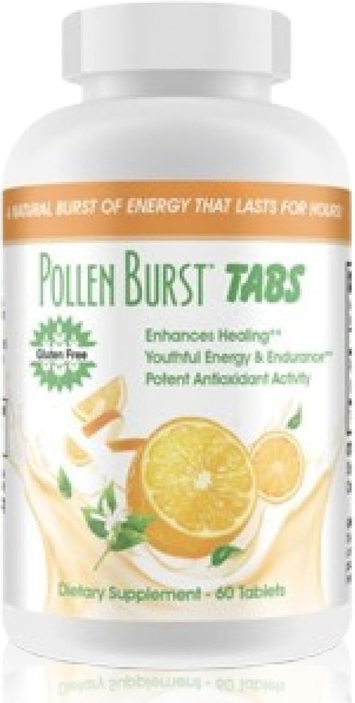 Youngevity Pollen Burst ™ Tabs - Organic Hypoallergen Nutrient Extracts from Pure Flower Pollen - Tidligere Projoba Polbax Energy & Endurance - 60 tabletter