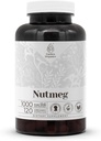 Nutmeg 120 Capsules Measures 124; High- Potency Herbal Kosttilskud Measures 124; Lavet med Vegetabilske Kapsler og Nutmeg (Rou Dou Kou, Myristica fragrans) Tørret Nut (120 Count)