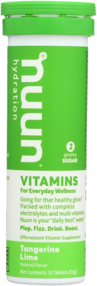 Nuun vitaminer: Tangerine Lime Daglig hydrering supplement (3 rør med 12 tabs) 3