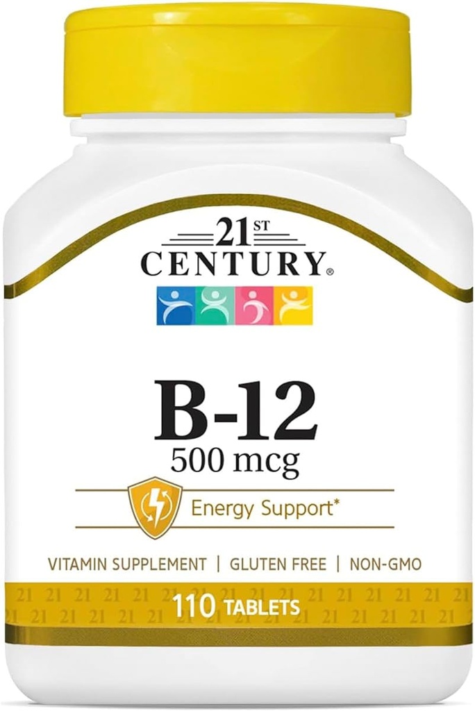 21. århundrede B- 12 500 mcg tabletter, 110- greve (pakke med 2)