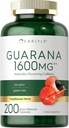 Carlyle Guarana Extract Kapsler er 124; 1600mg er 124; 200 Greve er 124; naturligt occurering Koffein Supplement er 124; Non- GMO, Gluten Free