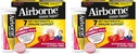 Airborne 1000mg C-vitamin med D-vitamin & zink, sukkerfri multivitamin immuntilskud, antioxidanter Vitamin A C & E, 30 Effervescent tabletter, meget berry flavor (pakke med 2)