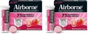 Airborne 1000mg C-vitamin med D-vitamin & zink, sukkerfri multivitamin immuntilskud, antioxidanter Vitamin A C & E, 30 Effervescent tabletter, meget berry flavor (pakke med 2)