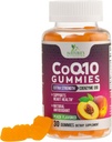 CoQ10 Gummies 100mg - 3X Styrke, Høj Absorption, Antioxidant Supplement for Heart Health Support & Energy Production, Ultra Coenzym Q10 Vitaminer, Coq 10 Kosttilskud, Non- GMO - 30 CoQ10 Gummies