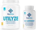 NuEthix Formuleringer Microbiome Balance og fordøjelse Wellness Supplement Bundle of Gut Defender +, 90 Servere og utilyze, 60 Rejsepakker