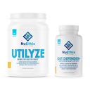 NuEthix Formuleringer Microbiome Balance og fordøjelse Wellness Supplement Bundle of Gut Defender +, 90 Servere og utilyze, 60 Rejsepakker