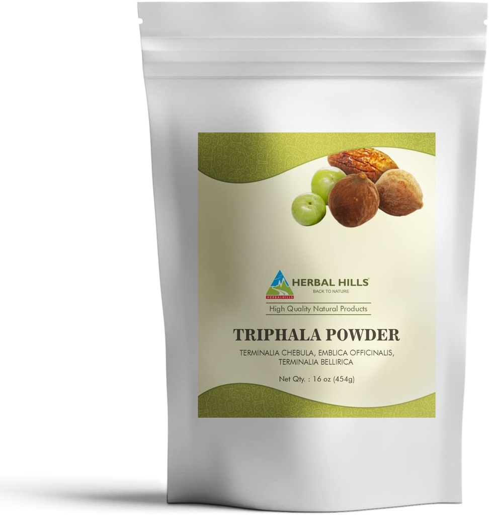 HERBAL HILLS Triphala Powder szág 124; 16 Oz (454 GMS)