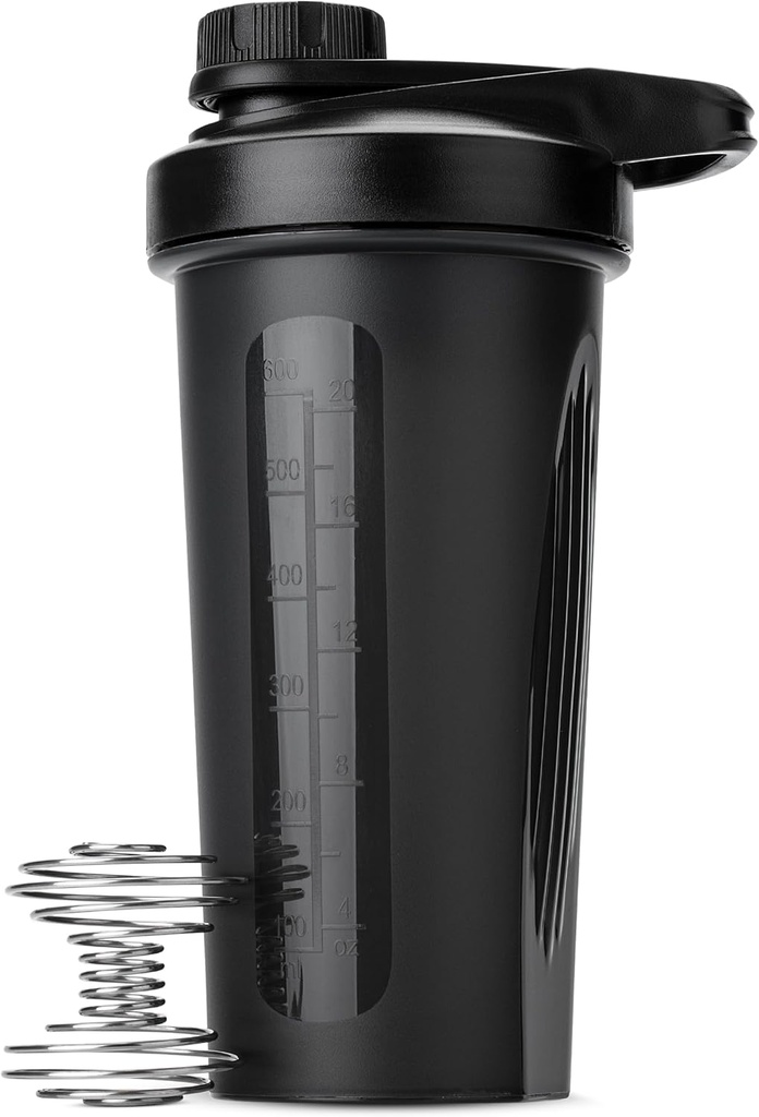 Mr. Pen- shaker flasker til proteinblandinger med Twist Cap, 28 oz, Black Protein shaker flaske med wire Whisk Ball, Shaker Cup, mixer flaske