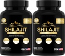35450MG Pure Shilajit Supplement - Himalayan Organic Shilajit for Mænd & Kvinder Maksimal potens Shilajit for forbedret energi og immunforsvar 180 Veggie kapsler
