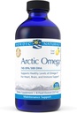 Nordic Naturals Pro Arctic Omega Liquid- Fish Oil, 745 mg EPA, 500 mg DHA, Hjælper med at vedligeholde sunde Omega-3 Niveauer for hjerte, hjerne og immunforsvar, Lemon Flavored, 8 oz