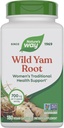 Nature 's Way Wild Yam Root, Women' s Traditional Health Support *, 700 mg pr. 2-capsule Serving, Non-GMO Project Verified, 180 Vegan Capsules (Packaging May Vary)