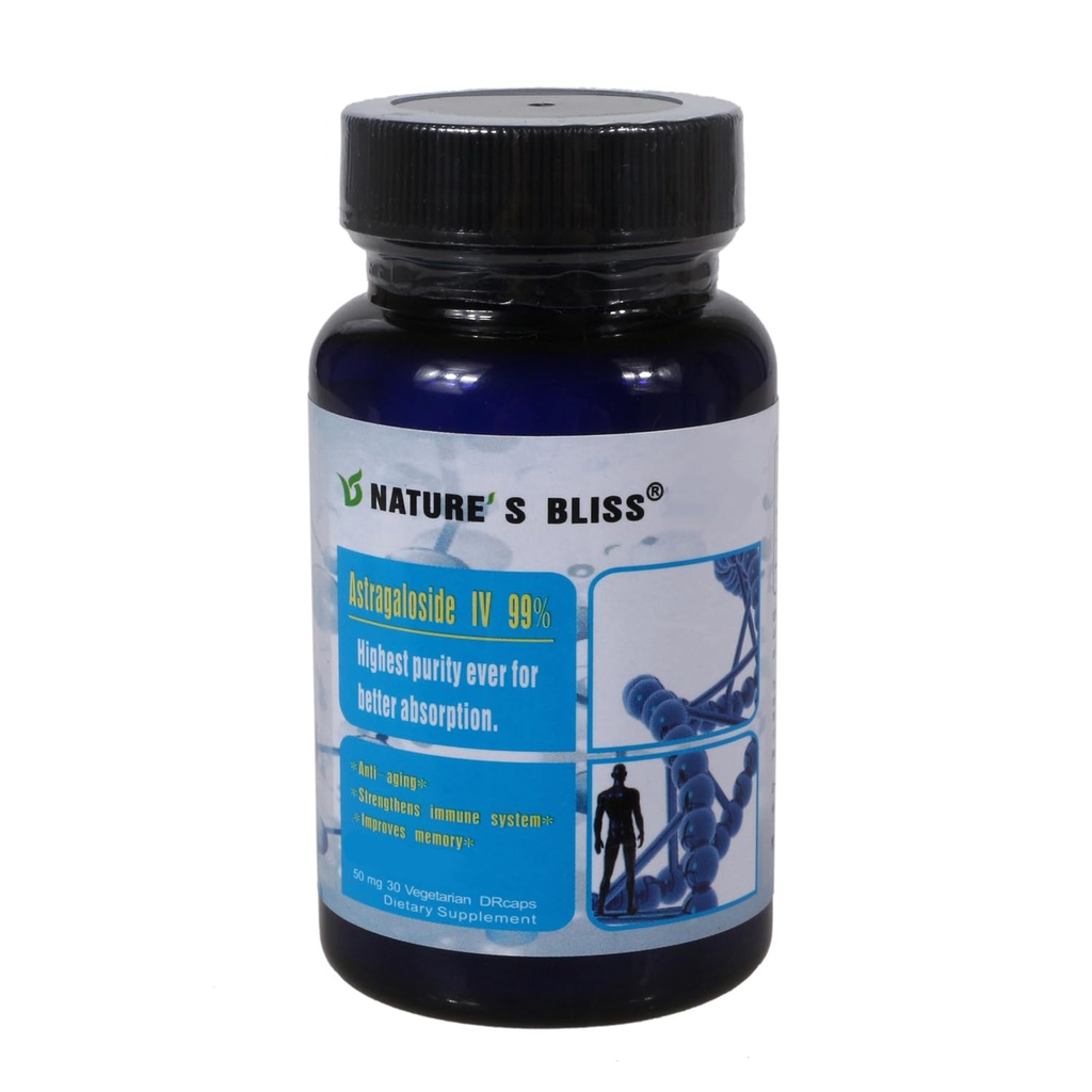 Nature'sbliss Stomach Acid Protected & Super-Absorption Astragaloside IV 99%, 50mg, 30caps