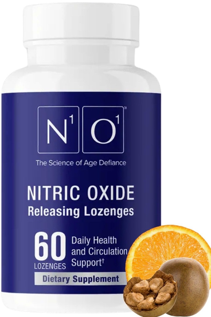 N1O1 Nitrooxide Lozenges - 60 Count - Nitrooxide Supplement for Heart Health, Circulation, Energy, Blood Flow, Oxygenation, Sund blodtryk, Kardiovaskulær støtte til mænd og kvinder